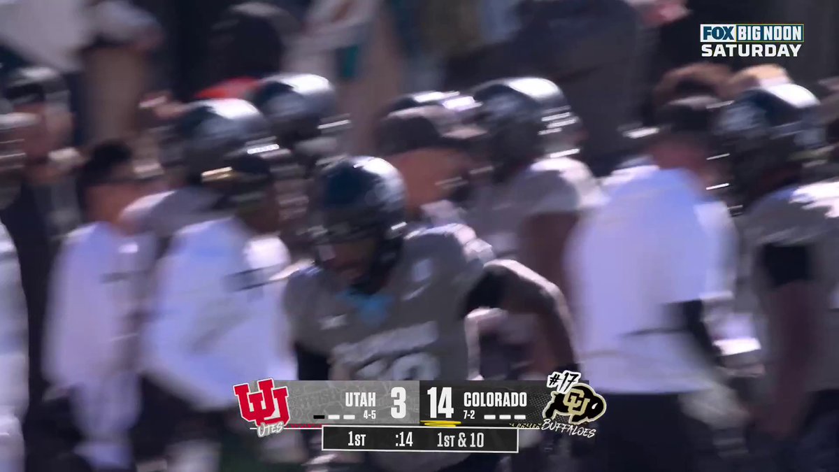 DEFLECTED AND PICKED OFF BY TRAVIS HUNTER ‼️ (via FOX College Football)