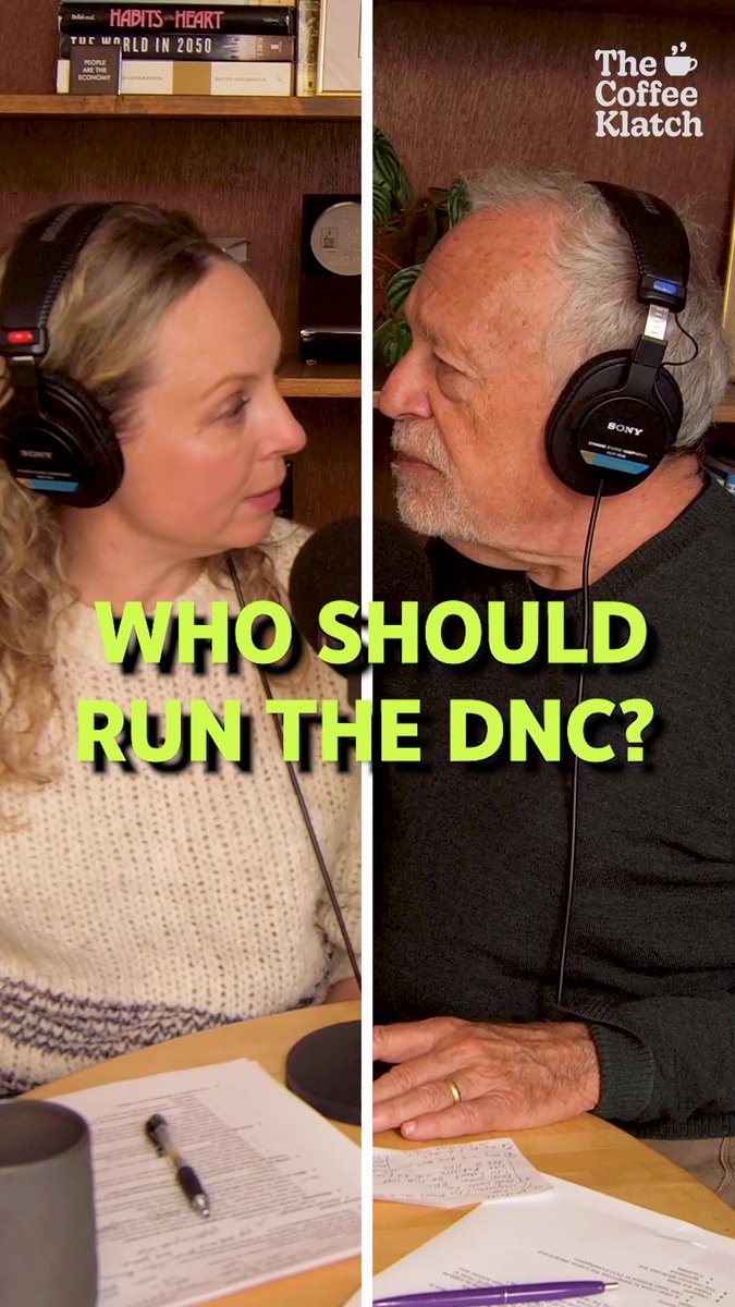 "There is a war for the soul of the Democratic Party" — I got a little fired up when Heather asked me who should run the DNC. And see this week's full Coffee Klatch here :