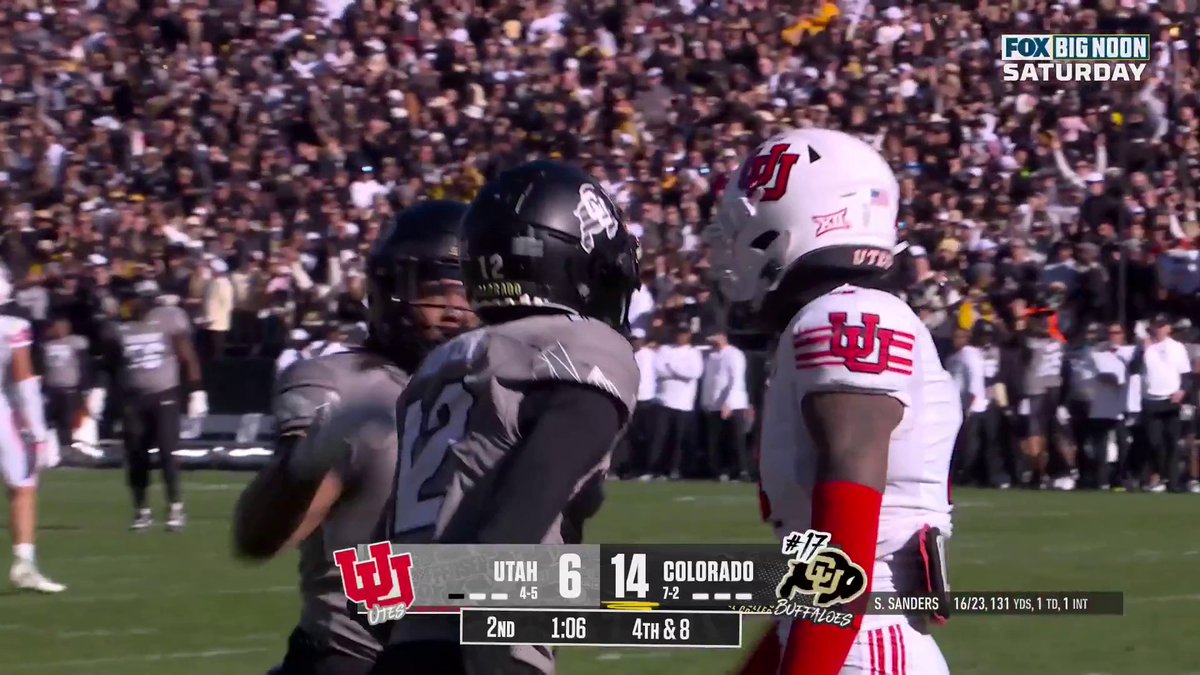 TRAVIS HUNTER IS UNREAL 🤯 He makes an absurd catch for Colorado Buffaloes Football on 4th &amp; 8 🔥