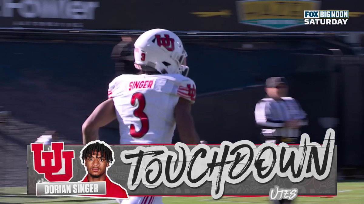 Isaac Wilson with a DIME to Dorian Singer who beats Travis Hunter 🎯 Utah Football picks up a long TD to take one back 🔥