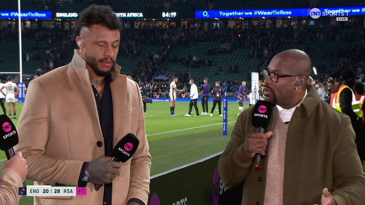 🗣️ "Is this a crisis?" 🫣 Courtney Lawes and @UgoMonye argue about the current England Rugby form 😬 #AutumnNationsSeries | #ENGvRSA