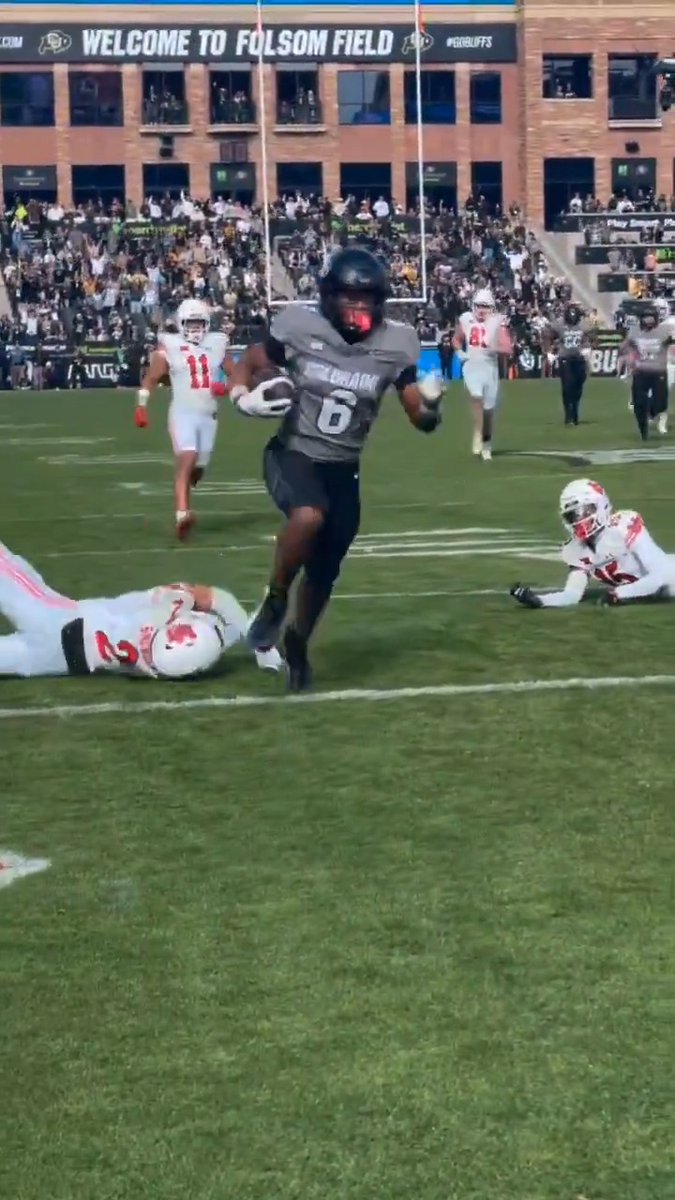 This view of Drelon Miller's TD 💪 Colorado Buffaloes Football