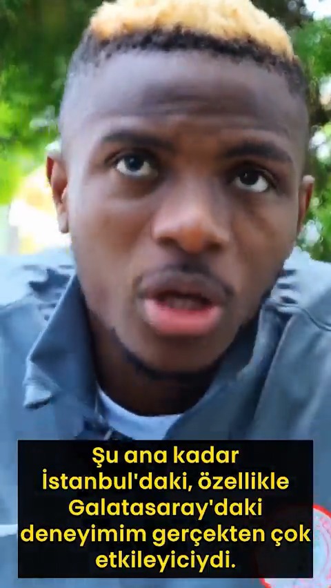 Victor Osimhen, Galatasaray'da gördüğü sevgiyi anlatıyor... "Galatasaray'daki deneyimim çok etkileyici... Böyle büyük bir şey beklemiyordum! Galatasaray'ın ne kadar birlik içinde, muhteşem bir aile olduğunu bilmiyordum. Çok mutluyum." (POOJA!!!)