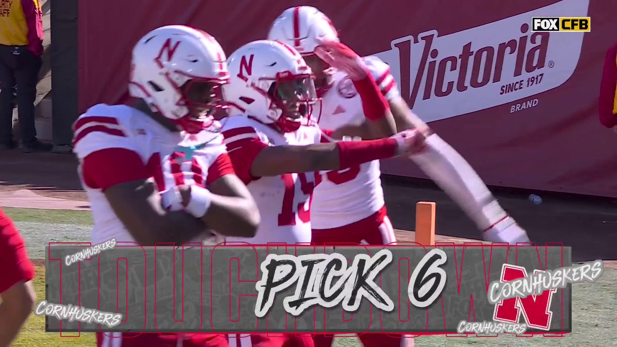 PICK SIX NEBRASKA 😱 Nebraska Football
