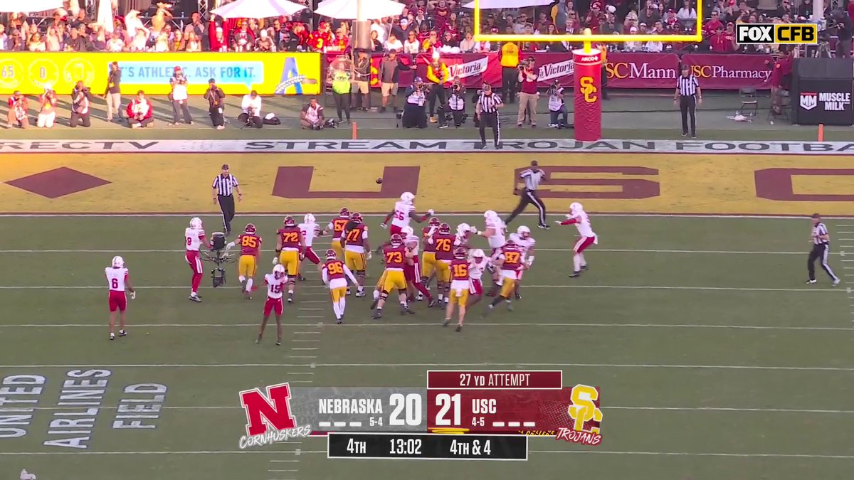 BLOCKED ❌ Nebraska Football's Ceyair Wright is having a day against his former team 🔥