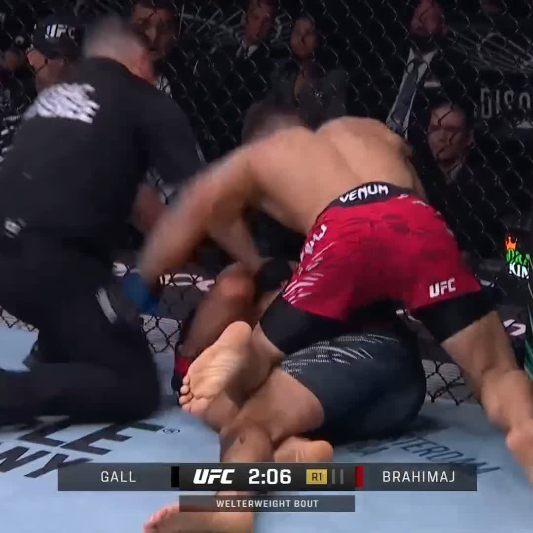 THE BRONX'S OWN 😤 Ramiz Brahimaj gets the first-round KO at #UFC309!