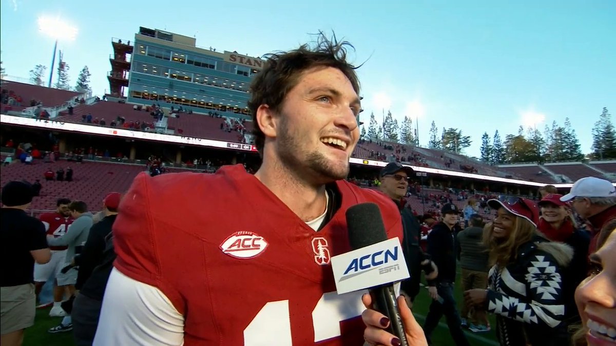 "It's something I've dreamed of, hitting a game-winner in here." Emmet Kenney drilled a 52-yd FG on Senior Day to give Stanford University the win over No. 19 Louisville 🌲📈