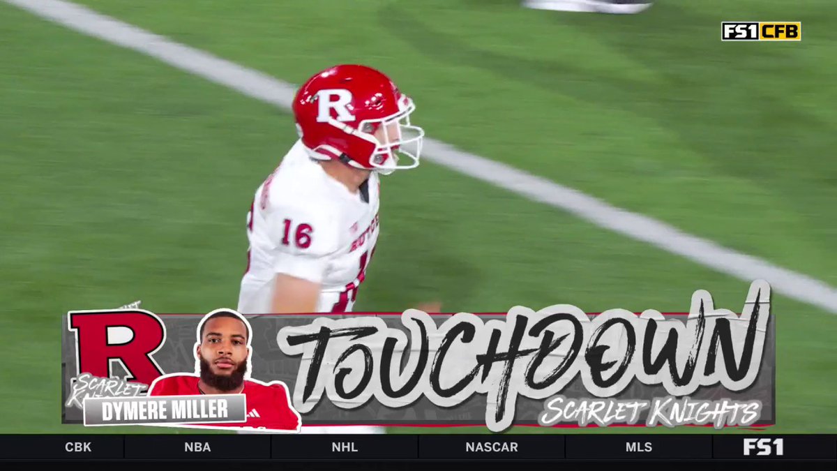 A fantastic throw by Kaliakmanis to Miller for the TD!! 💪 Rutgers Football 🪓