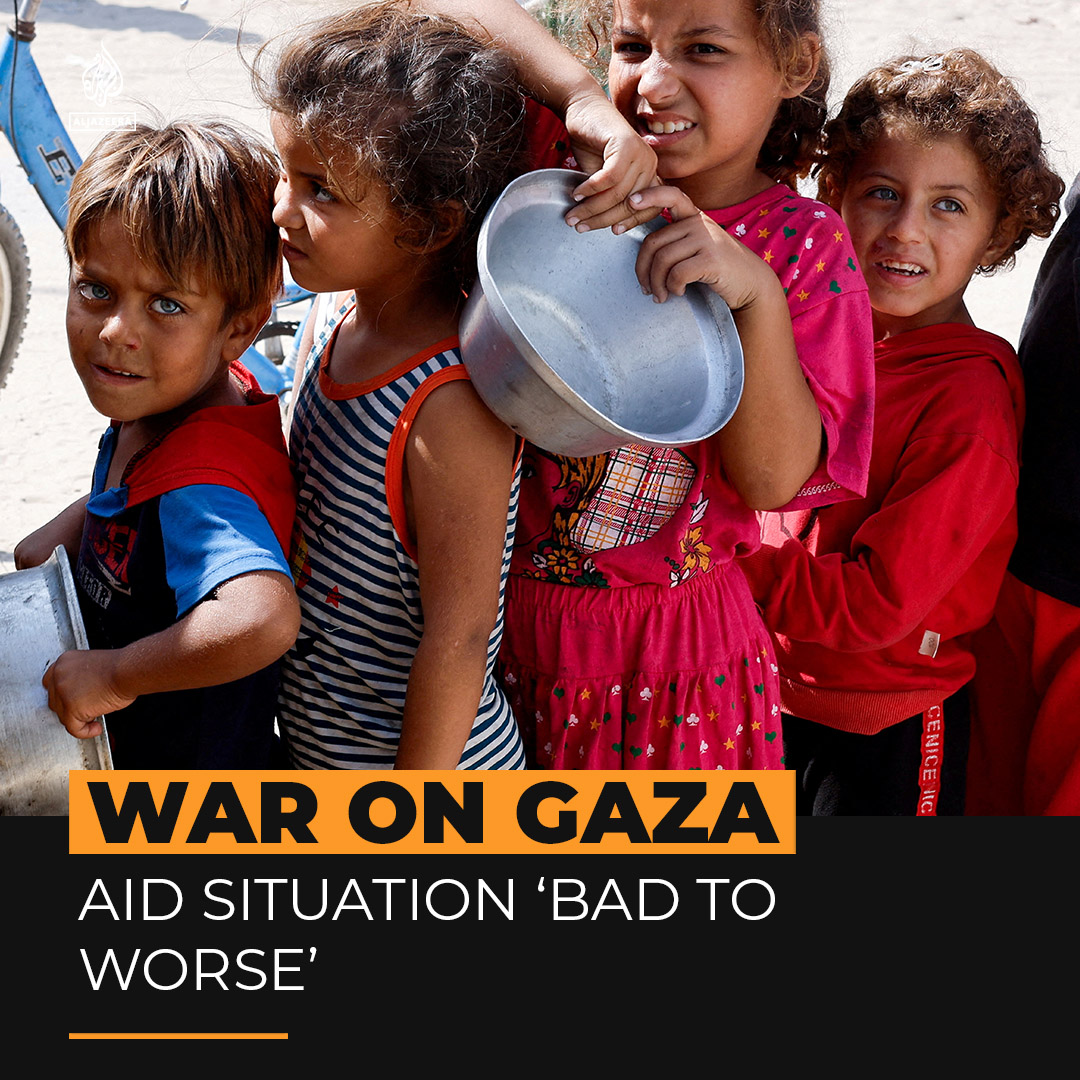 "The situation is going from bad to worse, it's catastrophic." Palestinians are forced to queue for hours for food they say is scarce due to Israel’s disruption of aid to the enclave, despite the US setting a deadline for the Israeli military to improve conditions.