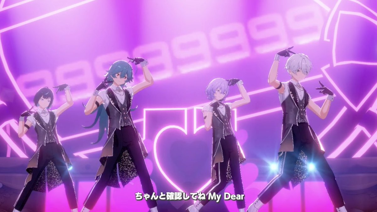 【📣 #エスプリデビュー宣言】 『エスプリ』メンバーのMV衣装をご紹介🎤 様々な衣装で『しょーがいゼッタイそーあい宣言🖤』を踊る4人をお届けします🦄🎶 アプリDLはこちら🔽 #あんスタ