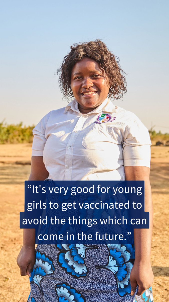 Josephine is changing lives in #Malawi! 🌍 As a youth advocate, mentor and health activist, she’s championing the human papillomavirus (HPV) vaccine to protect her community from #CervicalCancer. Her voice is powerful—her impact, even more ⬇️