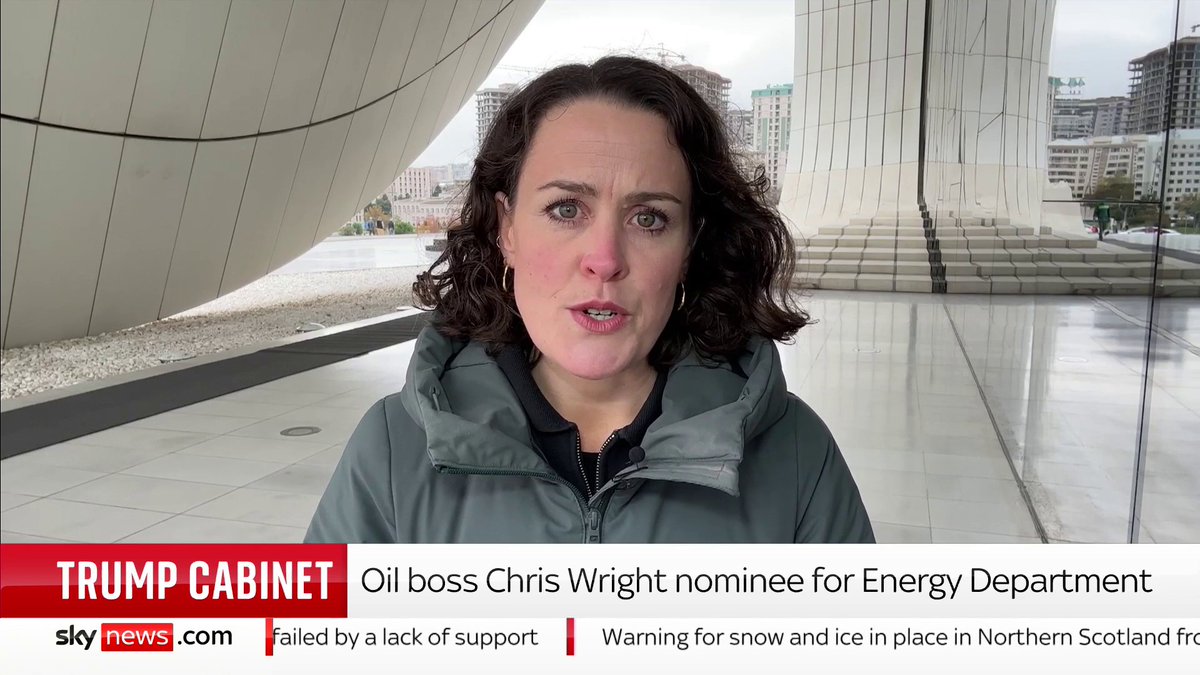 Donald Trump's appointment of Chris Wright as energy secretary has "gone down like a led balloon", says our climate change reporter Victoria Seabrook, adding that it could undermine climate ambitions worldwide 📺 Sky 501, Virgin 602, Freeview 233, YouTube