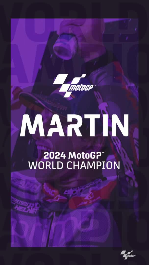 Never stopped fighting and now the crown is his! 👑 Jorge Martín Almoguera IS THE 2024 #MotoGP WORLD CHAMPION! 🏆 #MART1NATOR 🦾 | #SolidarityGP 🏁