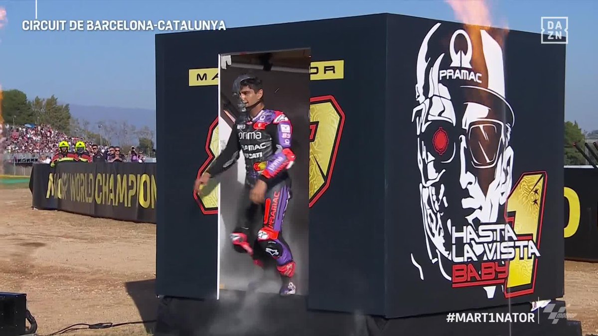¡HASTA LA VISTA, BABY! Qué pedazo de celebración para un MARTINATOR que ya es historia 🔥🙌 #SolidarityGP #MotoGP 🏁