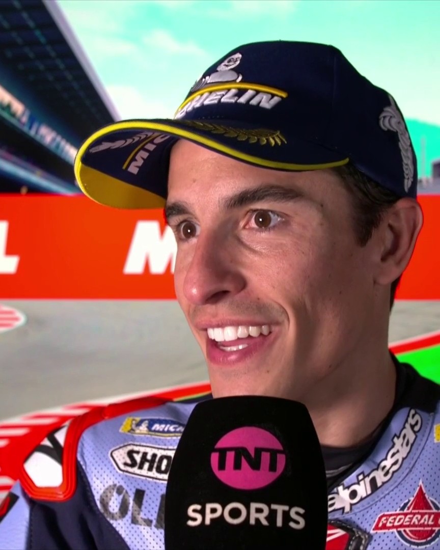 Could Marc Marquez have taken the lead from Pecco? ๐ That cheeky smile says it all as the Legend says goodbye to Gresini and hello to a factory ride ๐ช #MotoGP | #SolidarityGP | Live on TNT Sports and Discovery+