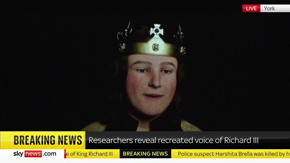 BREAKING: Researchers reveal the recreated voice of Richard III 📺 Sky 501, Virgin 602, Freeview 233 and YouTube