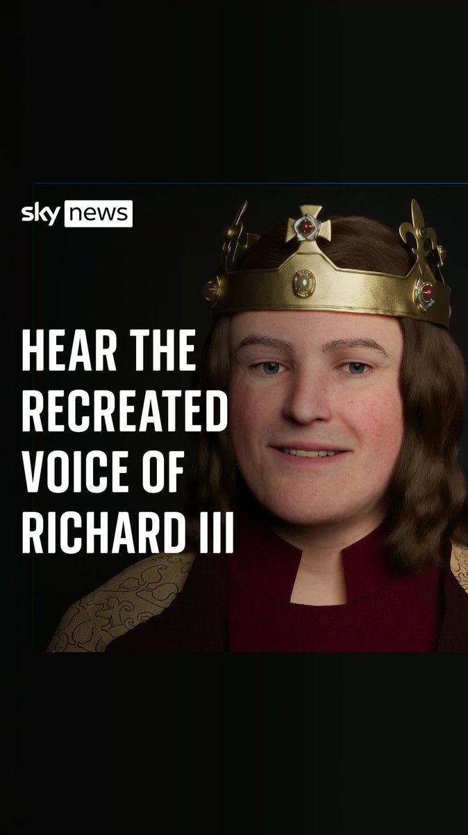 How did King Richard III speak? You may be about to find out. Scientists have spent 10 years recreating the voice of King Richard III and the final product has finally been revealed. The recreation suggests the 15th-century monarch had a northern accent. 👂🔽