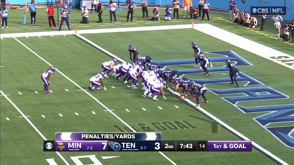Darnold sneaks it in for the Minnesota Vikings! 📺: #MINvsTEN on CBS/Paramount+ 📱:
