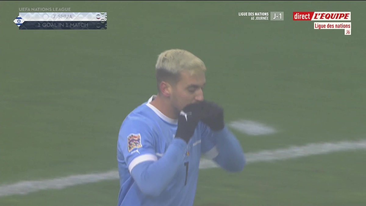 🚨 Israël 🇮🇱 ouvre le score à la 86ème minute face à la Belgique 🇧🇪 ! 🎥 la chaine L'Équipe