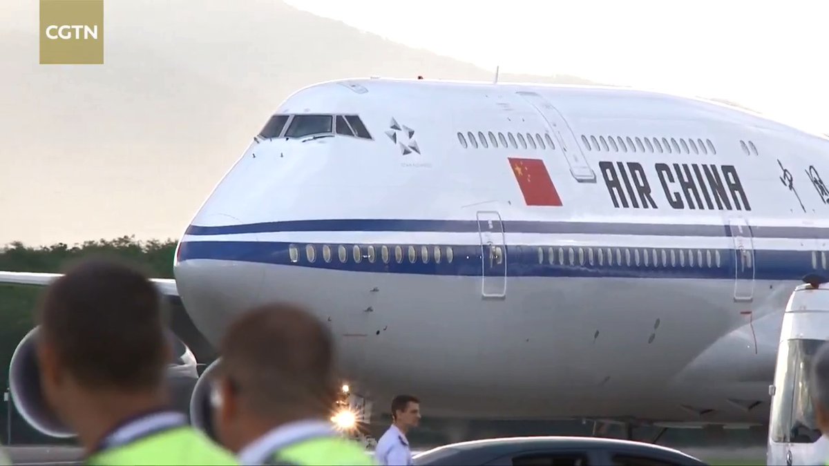 Chinese President #XiJinping arrived in Rio de Janeiro for the 19th G20 Summit and a state visit to Brazil. #2024G20