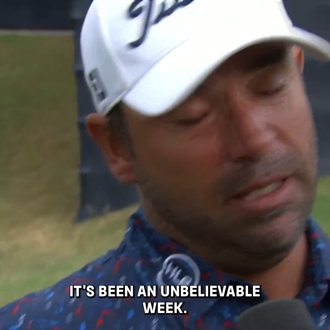 Rafael Campos takes it all in after becoming a PGA TOUR champion. 🥹🏆