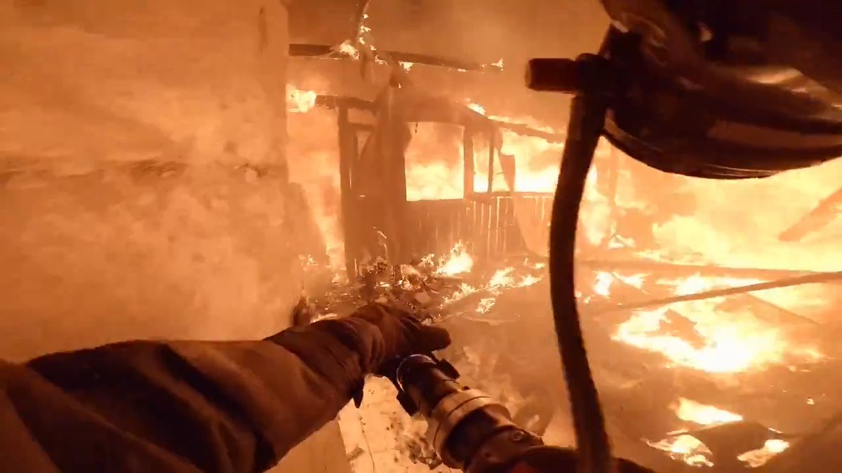 GoPro recently released this POV footage of a firefighter battling a structure fire 🔥 The firefighter's name is Joseth Abel Espinosa &amp; he's a member of the Third Fire Company in Nunoa, Chile 🇨🇱 #firefighter #POV #gopro #chile #santiago