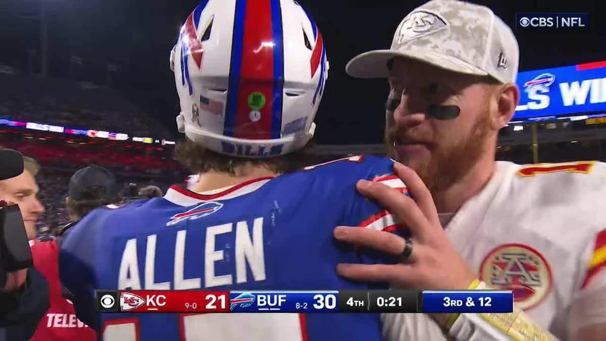 "We'll do it again, baby." - Patrick Mahomes to Josh Allen