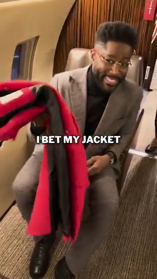 "A bet is a bet." 😂 We need the internet's help getting this man his new jacket Nathaniel E Burleson