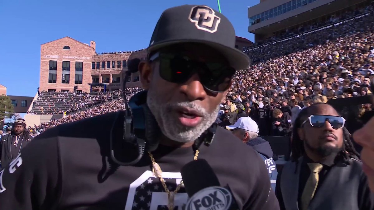 This pregame interview from Coach Prime got me ready to run through a brick wall 🔥 “We going to go take what’s ours today” “What about our physicality ? We the one with the sacks right”