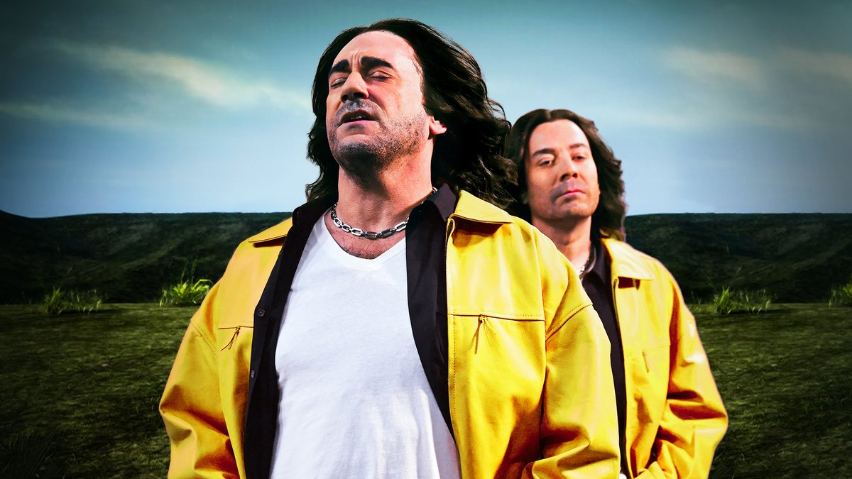 Jimmy &amp; Jon Hamm recreate Creed’s iconic "With Arms Wide Open" music video! #FallonTonight