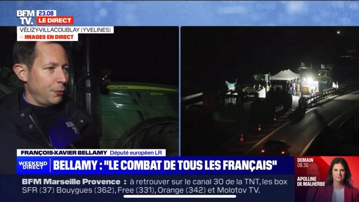 Le combat des agriculteurs est celui de tous les Français. L’enjeu, c’est notre sécurité alimentaire et notre vitalité économique. Au-delà du #Mercosur, nous devons renverser la table pour que ceux qui font vivre notre pays retrouvent leur liberté et le revenu de leur travail.