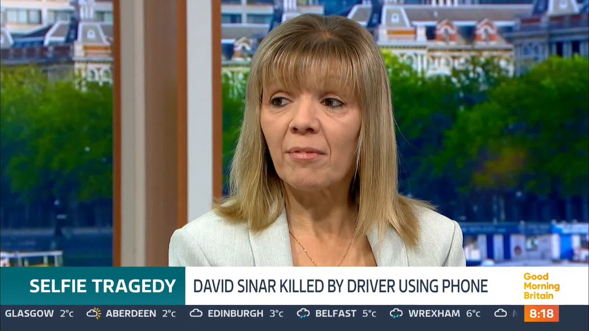 'She played Russian roulette throughout the whole journey.' The family of a man killed by a driver who was zooming in on a selfie she had taken whilst behind the wheel is calling for harsher punishments for motorists caught using their phone.