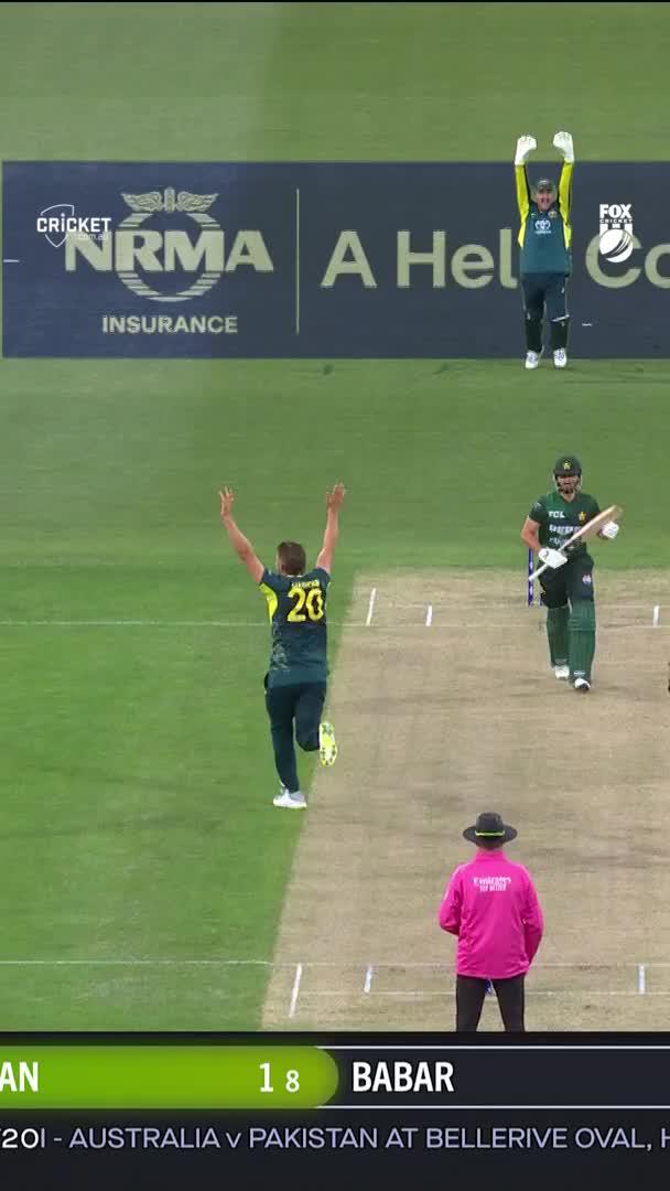Aaron Hardie pulls out the celebrappeal - and it works! #AUSvPAK #PlayOfTheDay #UnplayablePodcast