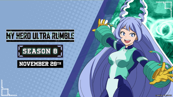 Join the Big 3 with Nejire Hado in Season 8 of #MHUR coming 11/20! 💥 New Hero – Nejire spirals into battle with Wave Motion! 💥 New Quirk Skill Set – Kirishima gets rolling with “Red Drive”! 💥 New Costumes – Cyberpunk, Santa, and more! Play FREE today: