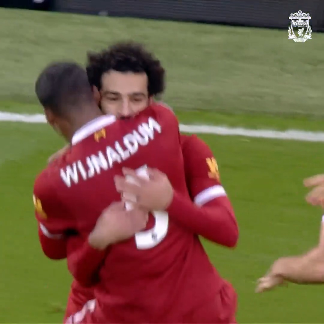 "Special from Salah once again!" 🌟 A stunning strike from Mo #OnThisDay in 2017 😮‍💨