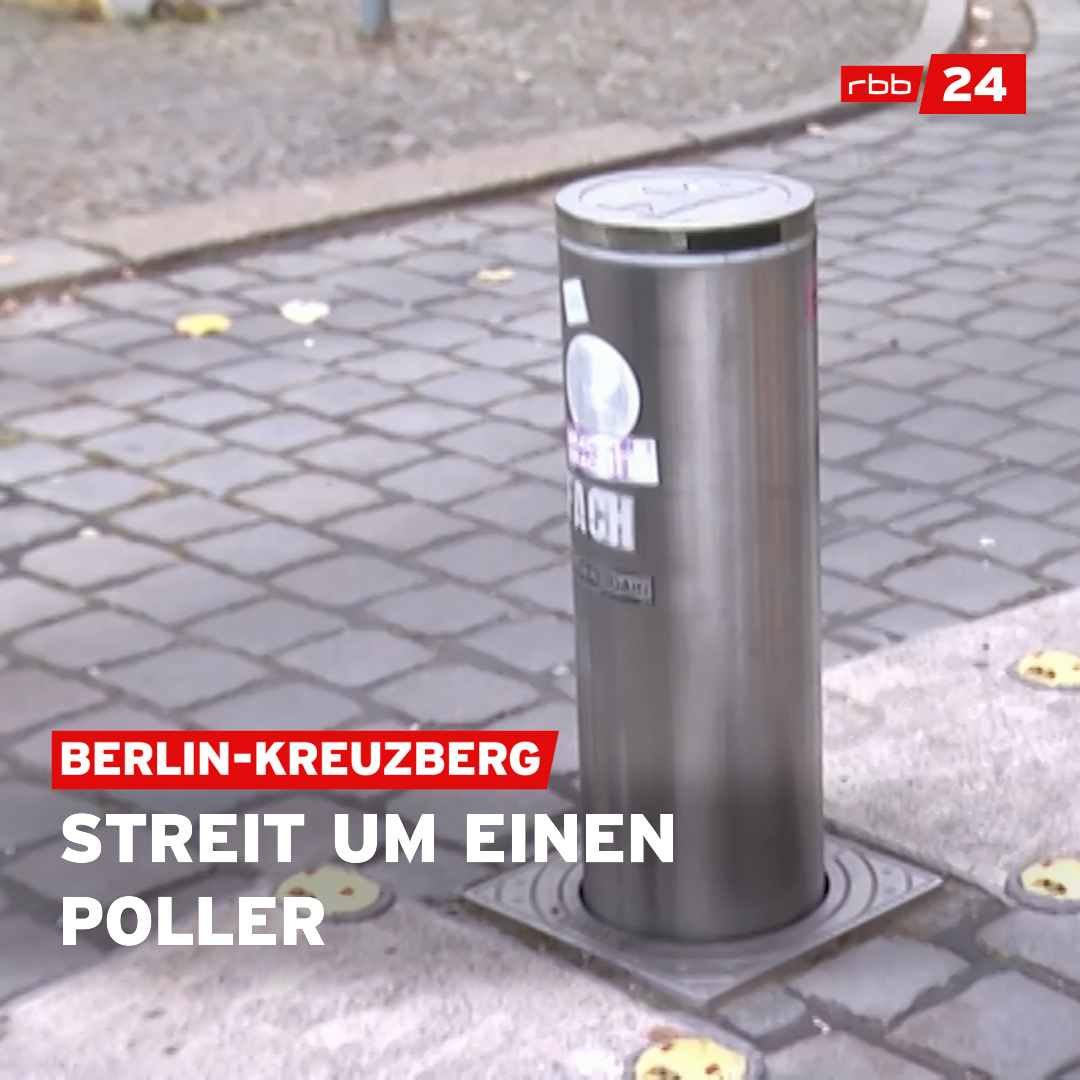 Der Lausitzer Platz in #Berlin-#Kreuzberg ist fast autofrei - durch einen neuen absenkbaren Poller. Das sorgt nicht nur für Begeisterung.