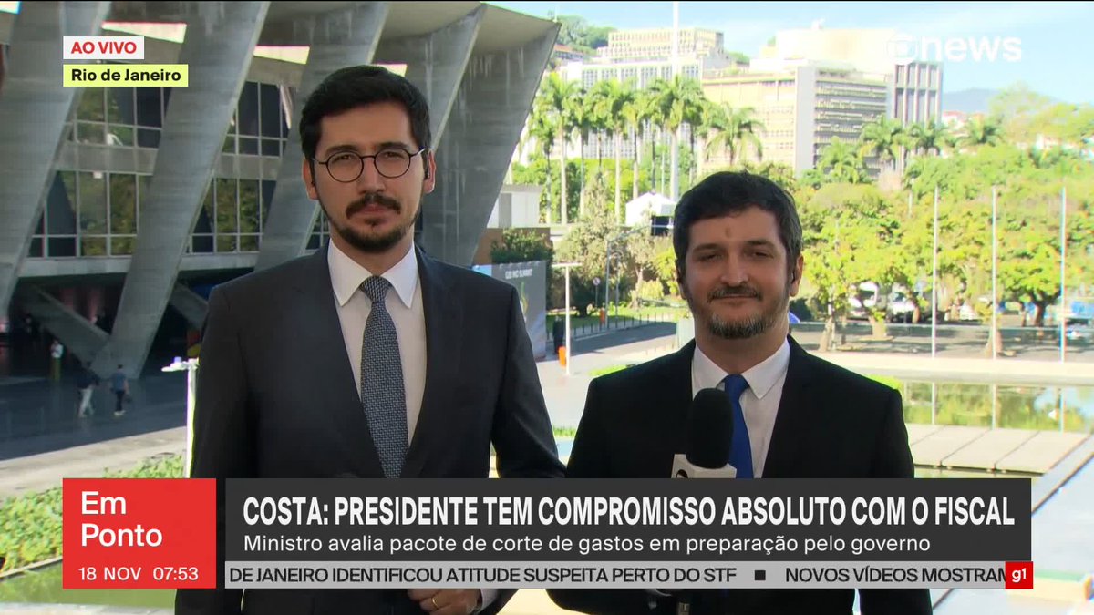 "O presidente Lula não abre mão de fazer inclusão social, não abre mão de fazer investimento, mas também tem um compromisso absoluto com o equilíbrio fiscal. Ele sabe que se o país desequilibrar quem paga a conta é o povo", comenta Rui Costa sobre a elaboração do pacote de corte de gastos do governo. ➡ Assista à #GloboNews:
