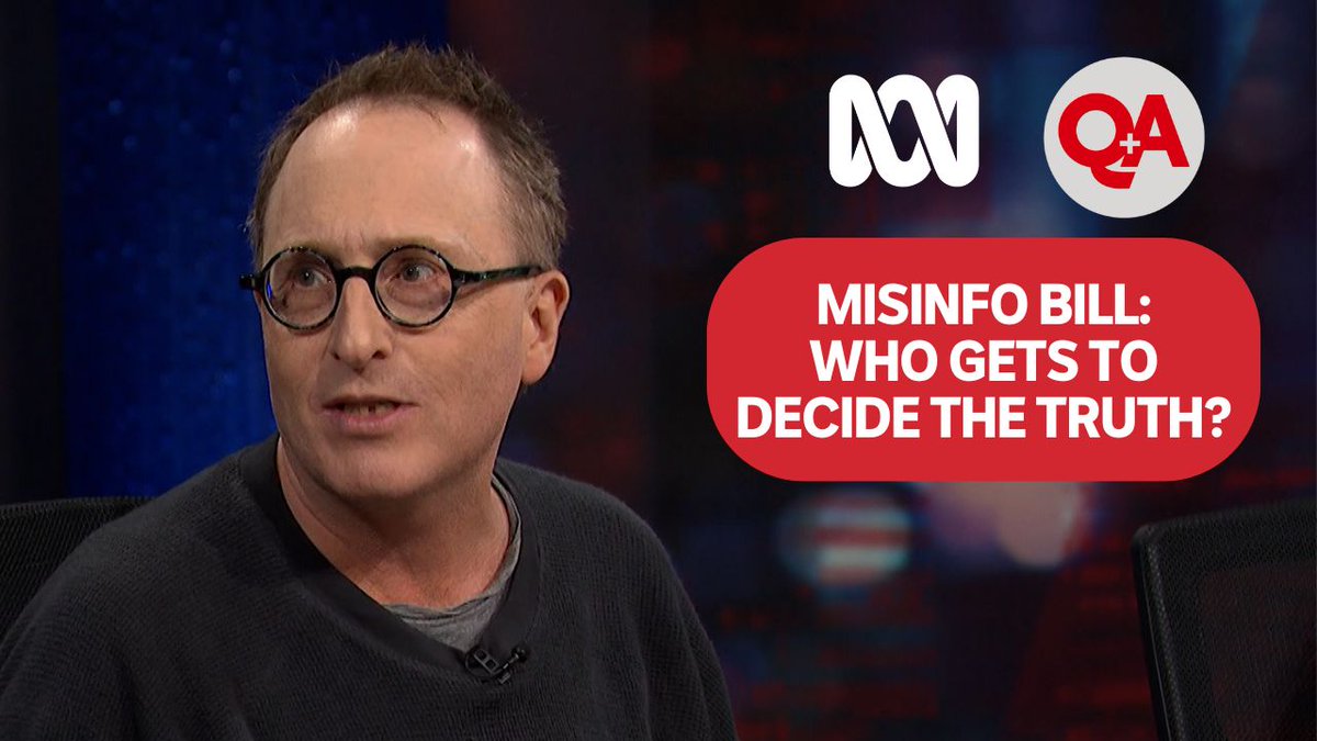 The #QandA panel discusses the proposed misinformation bill and who decides what's true and what's not. Catch up on Q+A on iview: