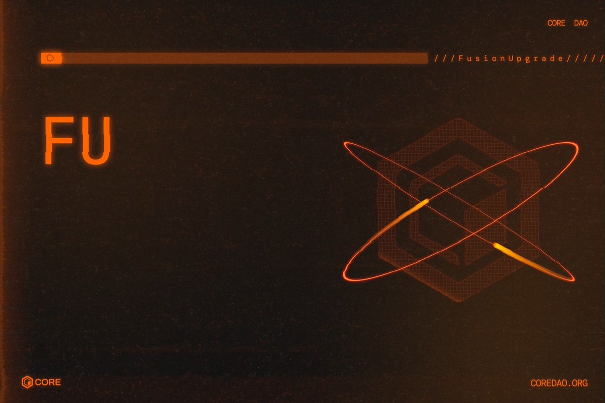 Only 1 day left until the Fusion Upgrade. ⚛️ The biggest upgrade in Core history is almost here! 🔶