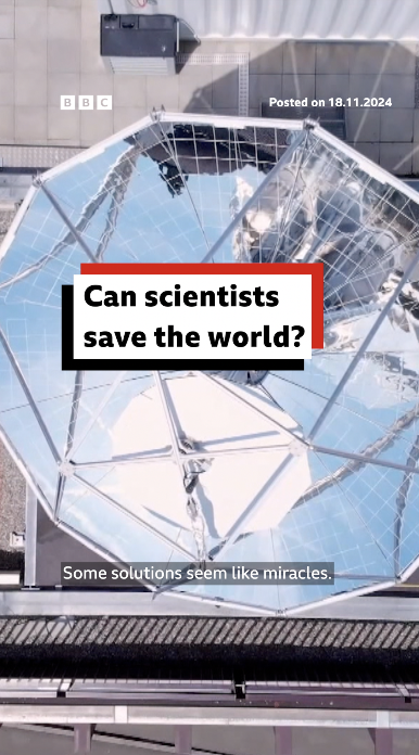 Some of the world’s leading scientists say technology can help in the fight against climate change The tech includes mechanical trees that absorb carbon, machines that brighten clouds and a solar reactor that makes fuel from fresh air On BBC iPlayer now
