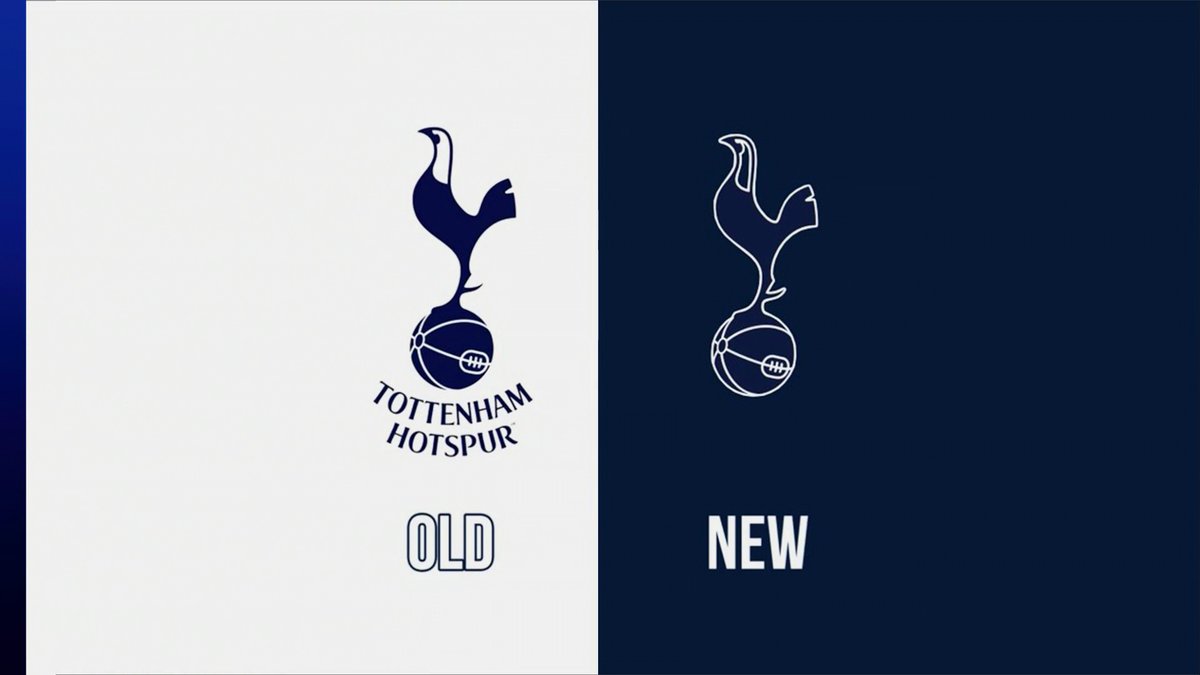 Tottenham have changed their club crest, removing the curved Tottenham Hotspur text from beneath the cockerel ⚪🚨