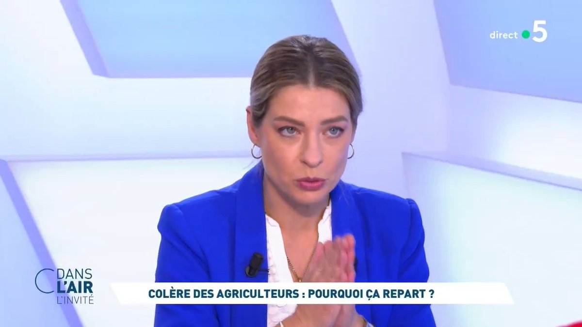 "Les #agriculteurs, c'est la profession qui travaille le plus, entre 50 et 60 heures par semaine a minima. C'est la profession qui gagne le moins, on a un tiers des agriculteurs qui gagnent moins que le RSA." Céline Imart