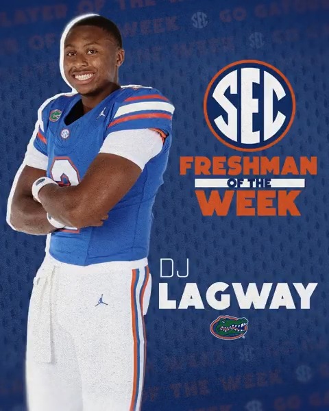 🏈 SEC Freshman Player of the Week: WK 12 🐊 DJ Lagway Florida Gators Football x #SECFB