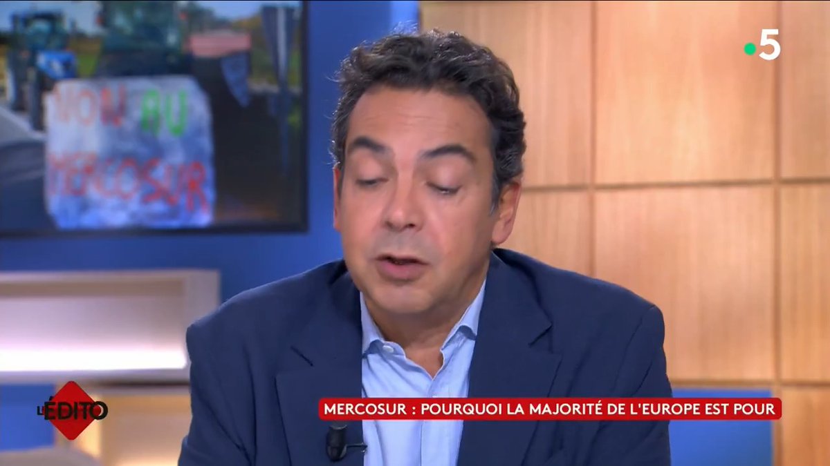 Mercosur, pourquoi tout le reste de l’Europe est pour : décryptage dans l’édito de #PatrickCohen ⬇️ #CàVous