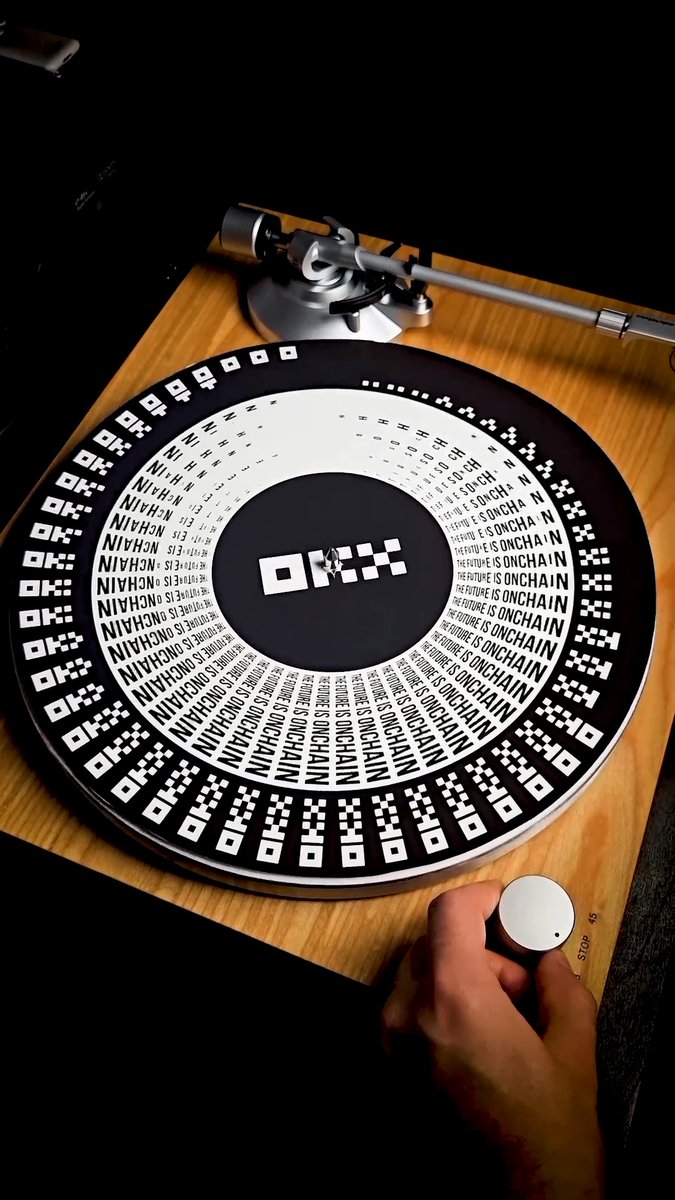 You've tuned into #OKX and today we're spinning the sounds of an onchain future 🎶