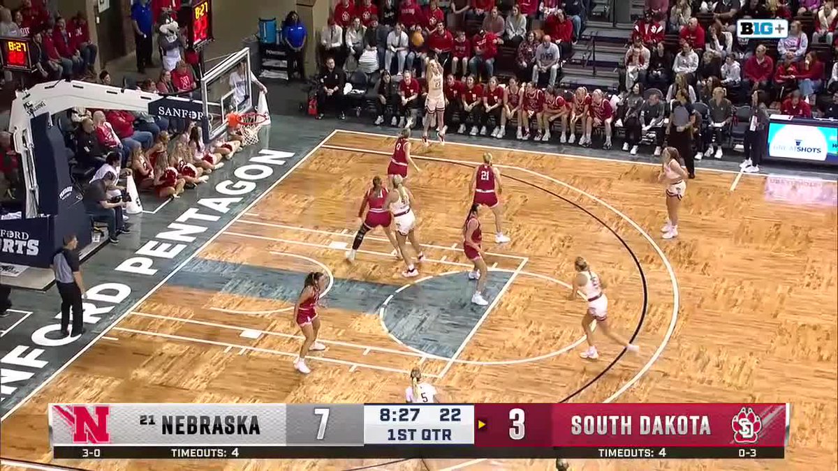 2️⃣0️⃣ 3-POINTERS 🎯 Relive each of Nebraska Women's Basketball's single-game record treys vs. South Dakota 👇 #B1GWBBall