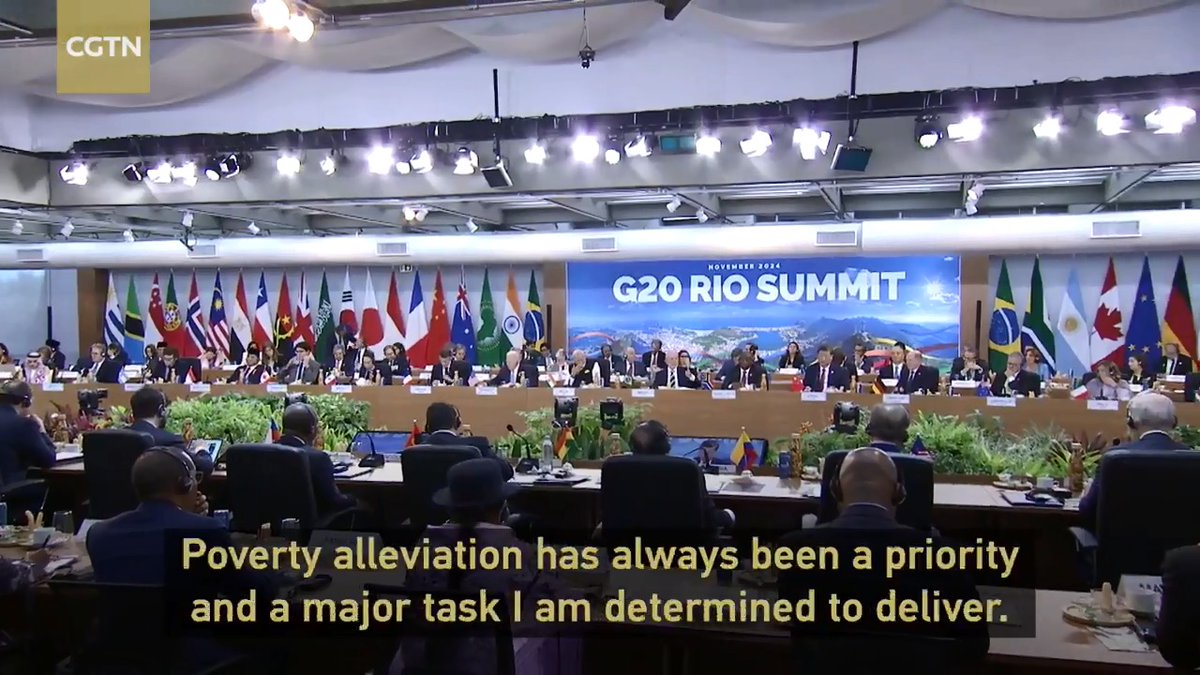#XiJinping: China's story is proof that developing countries can end poverty #2024G20