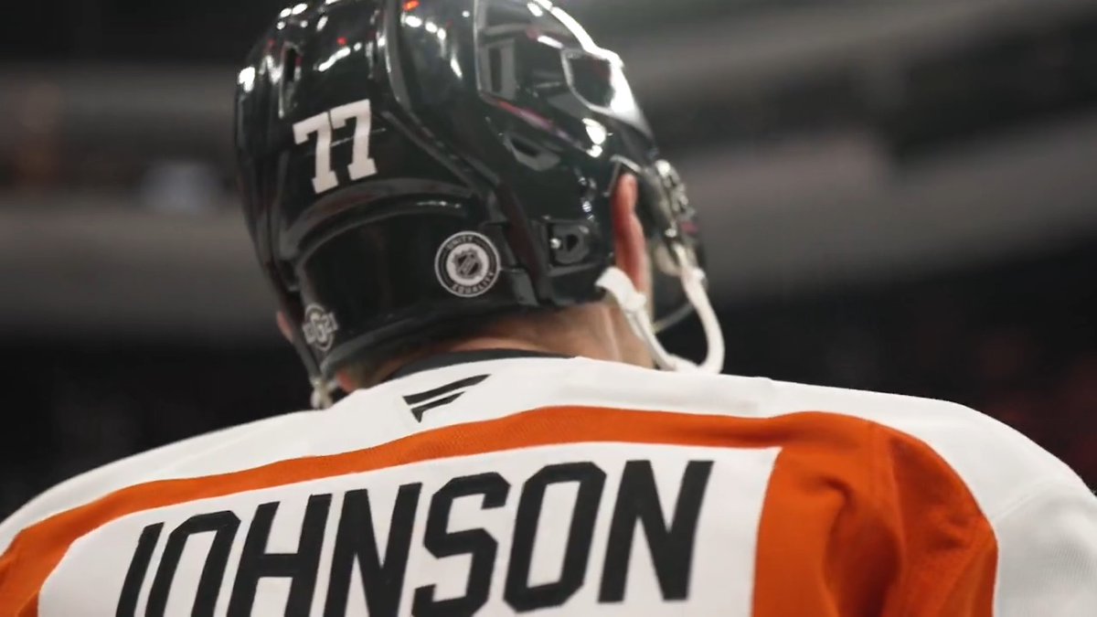 The newest member of the 1️⃣0️⃣0️⃣0️⃣ games club. Congratulations, Erik Johnson! #LetsGoFlyers