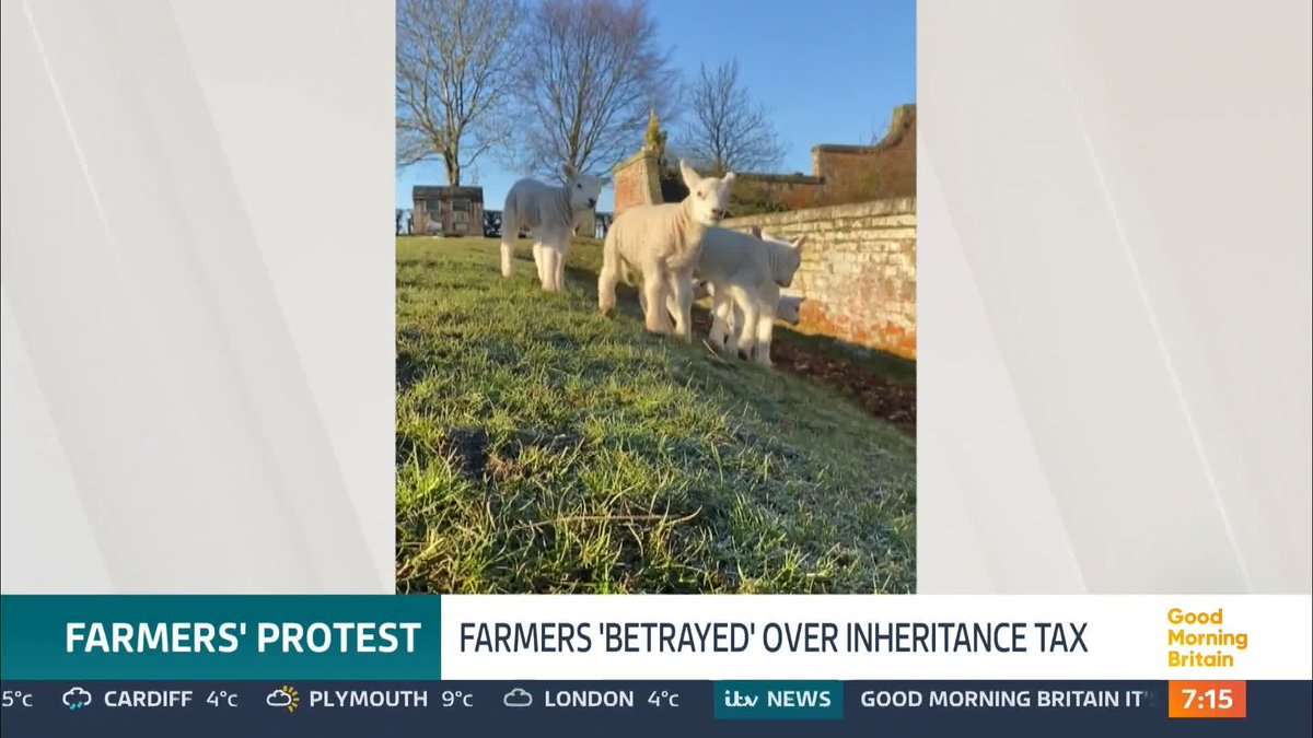 Former Labour Minister Bill Rammell claims only the wealthiest landowners will be hit. He tells Susanna Reid and Richard that the reaction by farmers over the tax changes have been 'way out of kilter' because it's a tax on the 'very wealthiest'.