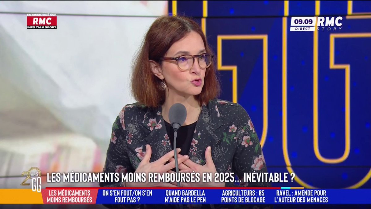 💊 Médicaments moins remboursés en 2025 : inévitable ? 🗣️ Barbara Lefebvre : "Quand je vois à la pharmacie, le client repart avec 10 boîtes de Doliprane... Les gens prennent trop de médicaments et les médecins prescrivent trop !" #GGRMC